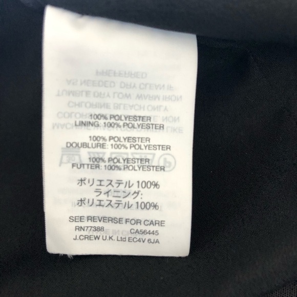 J.Crew black velvet ruffle peplum cami size 6 - Picture 8 of 8